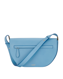 Medium Olympia Shoulder Bag, Leather, Blue, MII, DB, 2*